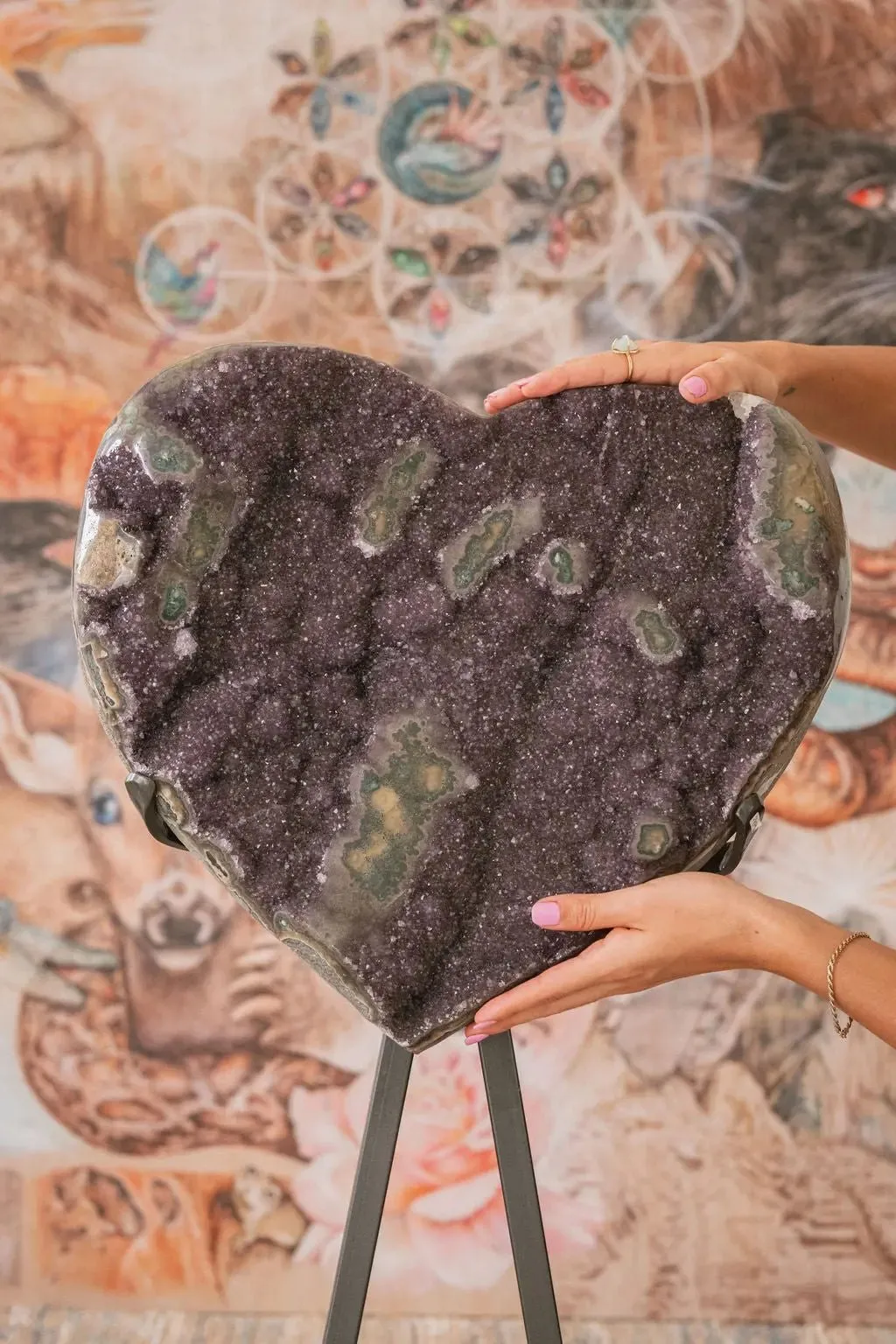 Uruguayan Amethyst Heart Collectors Piece (3 Foot)