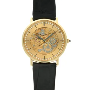 Vacheron Constantin Yellow Gold Skeletonized Diamond Watch