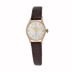 Vintage 1950's Doxa 14KT Pink Gold Calatrava Watch