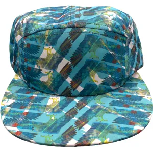 Vintage Blank 5 Panel Snapback Hat Cap