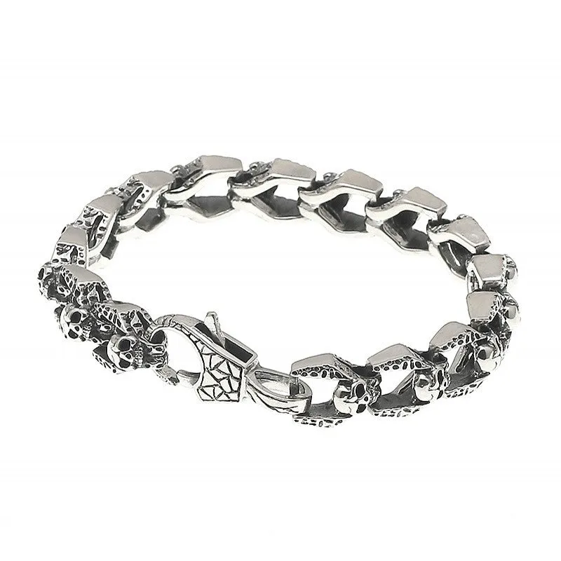 Vintage Dominant Punk Skull Bracelet