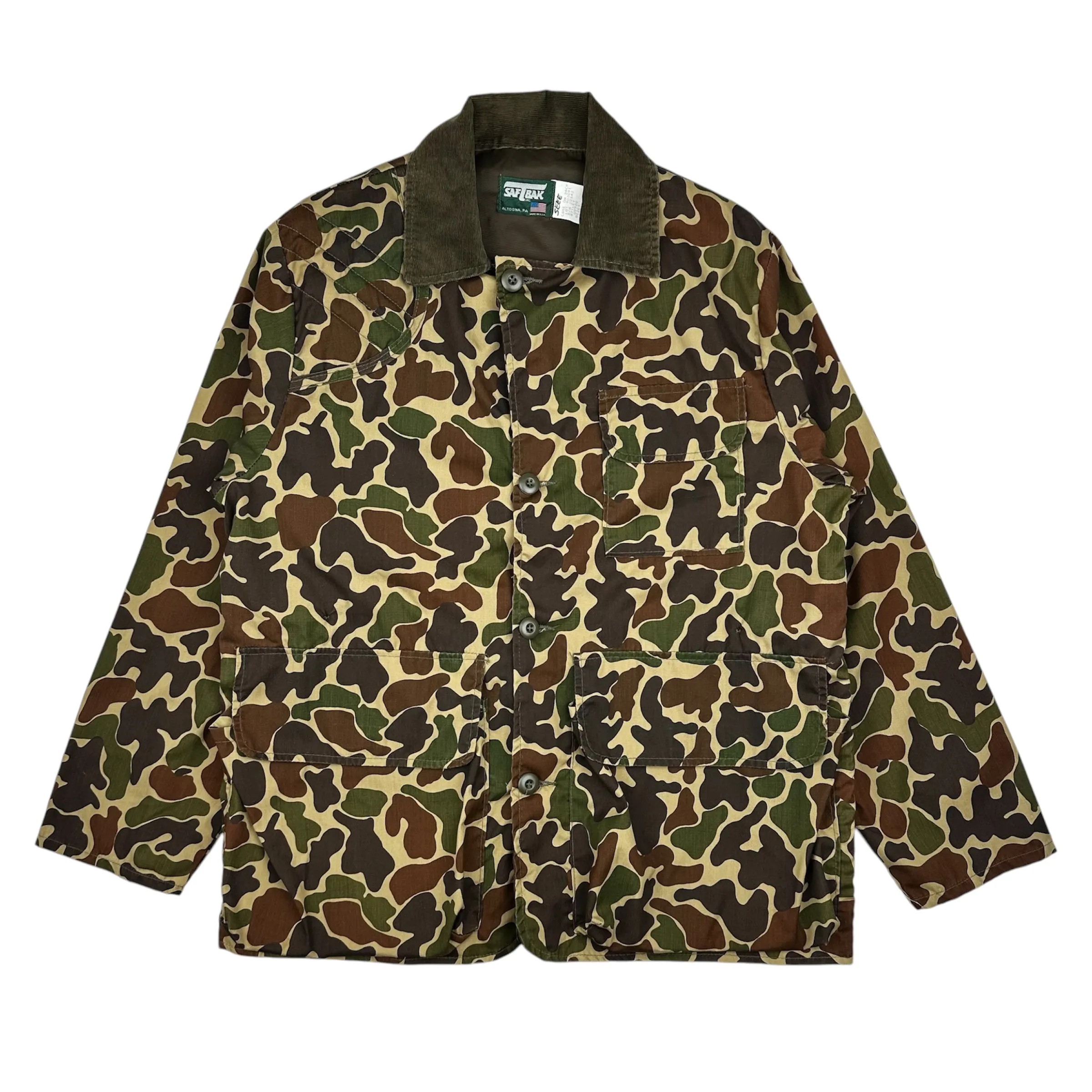 Vintage Duck Camo Hunting Jacket - L