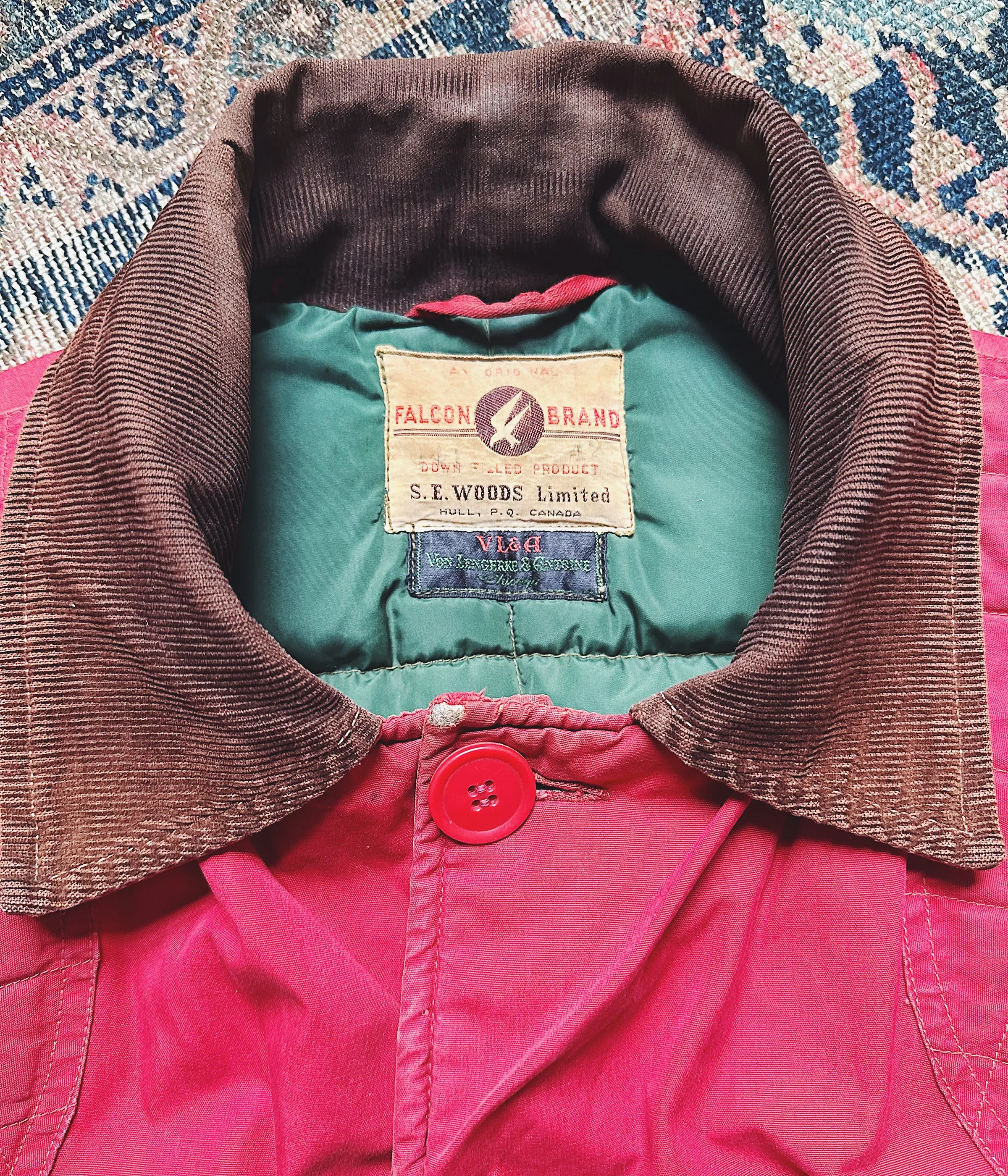 Vintage Falcon Brand Down Hunting Jacket