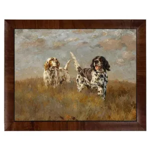Vintage Hunting Dogs Oil Reproduction