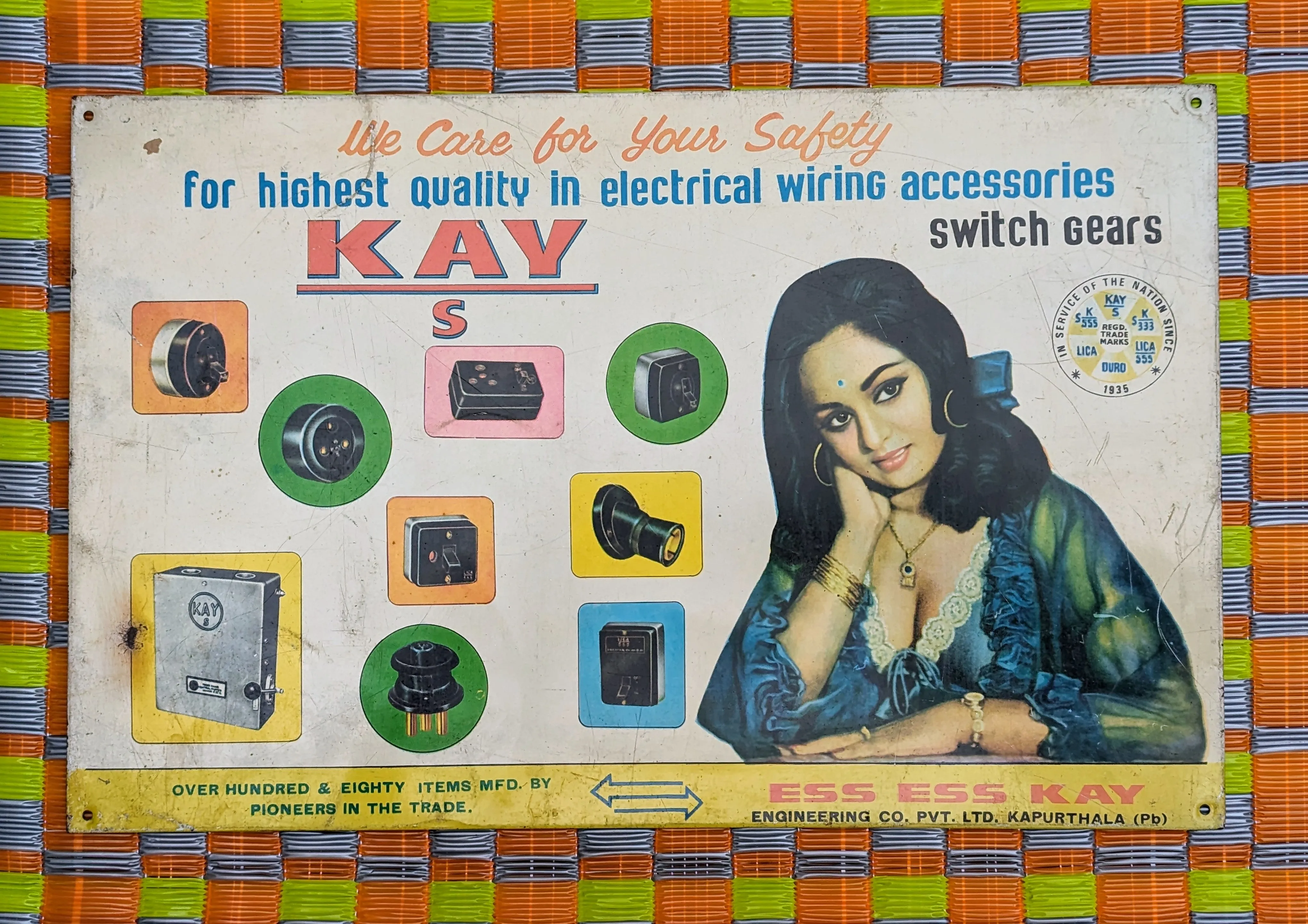 Vintage indian signs, large