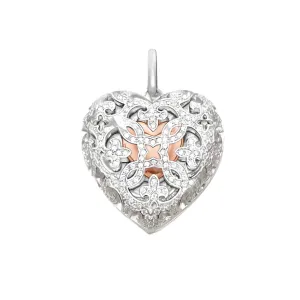 Vintage Love Heart Locket Pendant