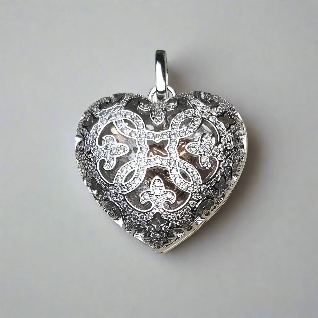 Vintage Love Heart Locket Pendant