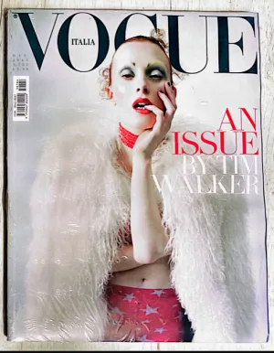 VOGUE Magazine Italia December 2015 KAREN ELSON Kate Moss ANNA CLEVELAND Sealed
