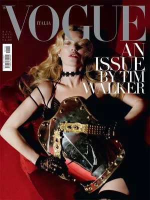 VOGUE Magazine Italia December 2015 KATE MOSS Karen Elson ANNA CLEVELAND Adwoa Aboah