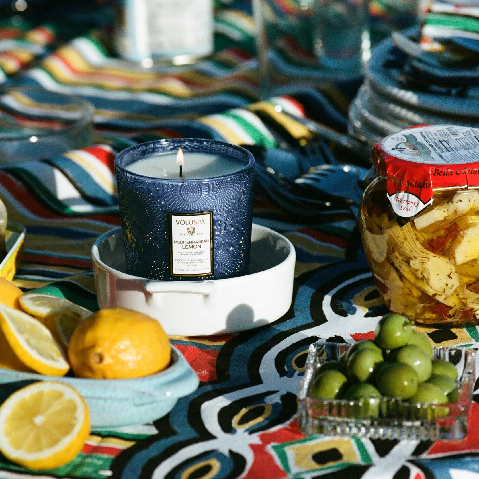 Voluspa Mediterranean Lemon Classic Candle