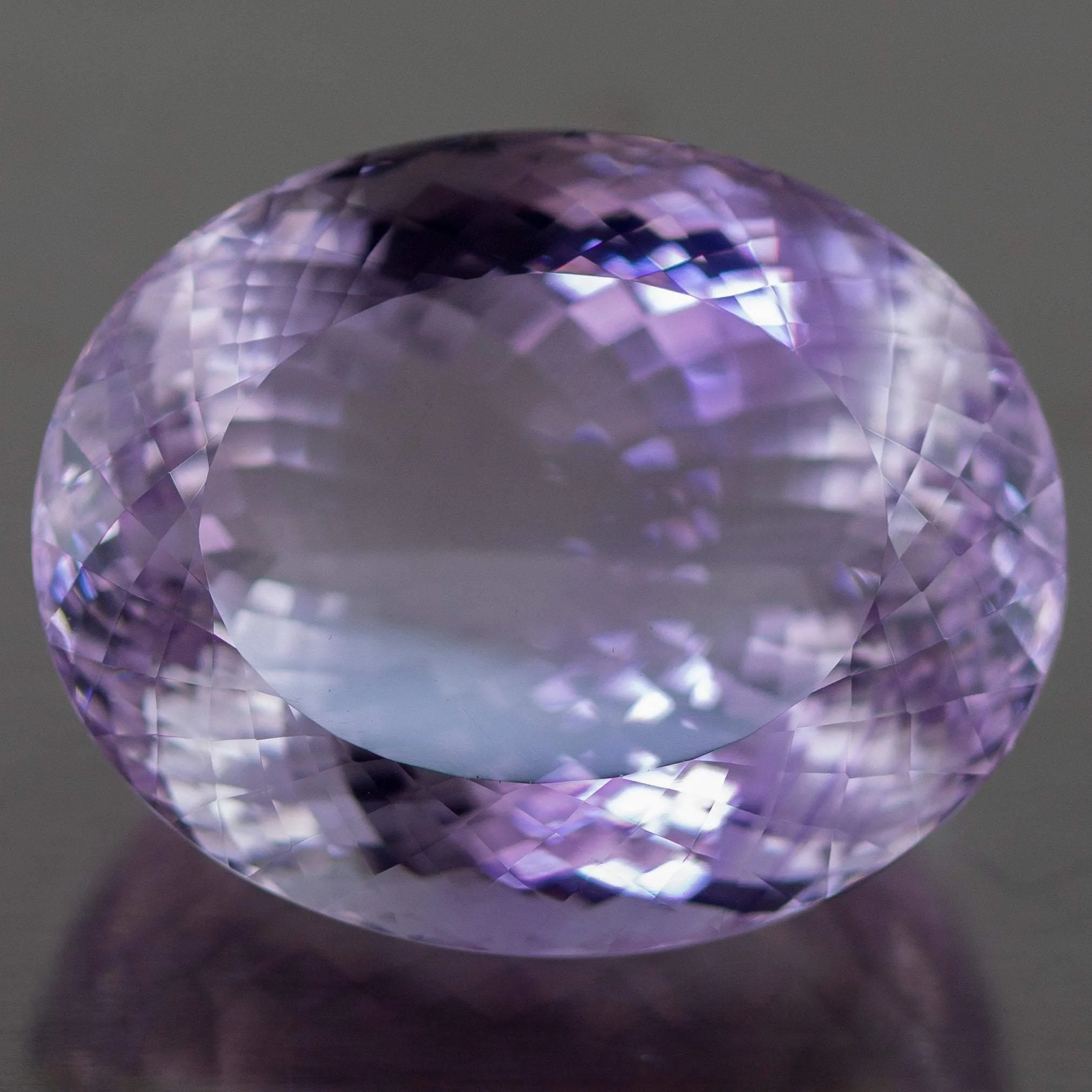 VVS 295 Cts IGLI Certified Rose De France Natural Pink Amethyst Oval Cut Loose Gemstone