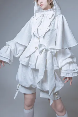 White Rabbit Hunting White Moonlight Edition Vintage Ouji Fashion Lolita Coat