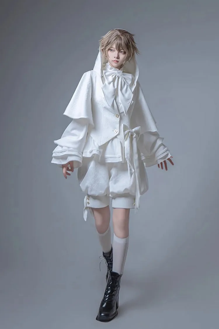 White Rabbit Hunting White Moonlight Edition Vintage Ouji Fashion Lolita Coat