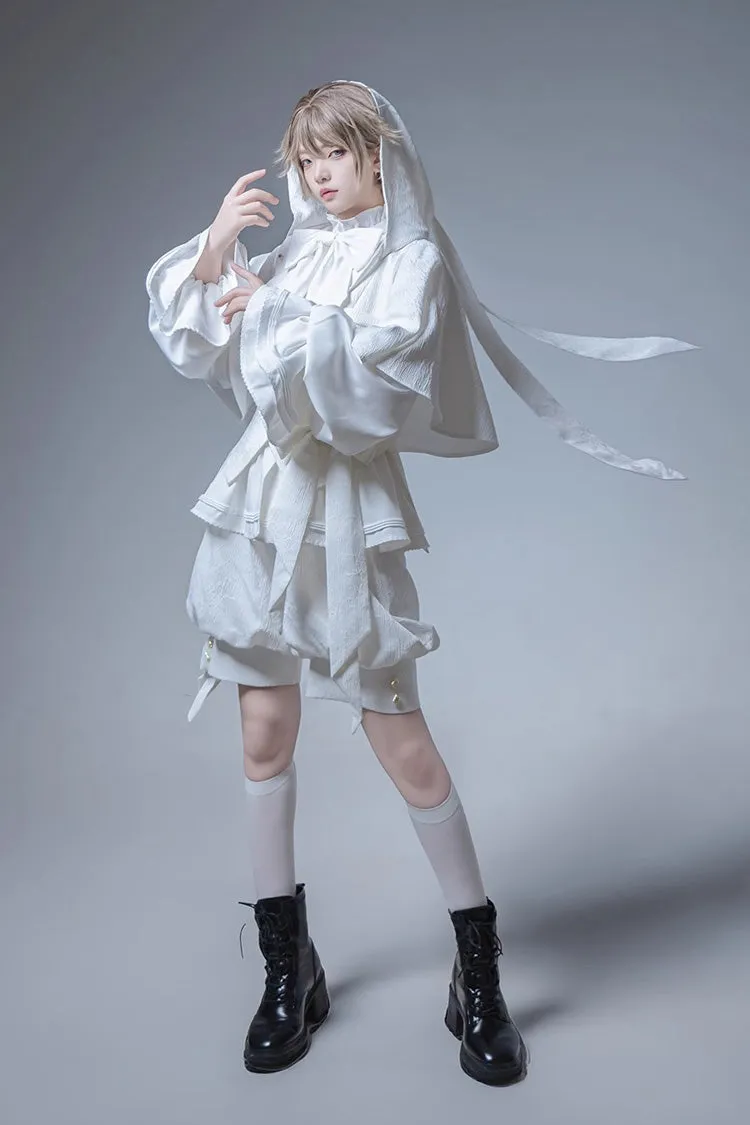 White Rabbit Hunting White Moonlight Edition Vintage Ouji Fashion Lolita Coat