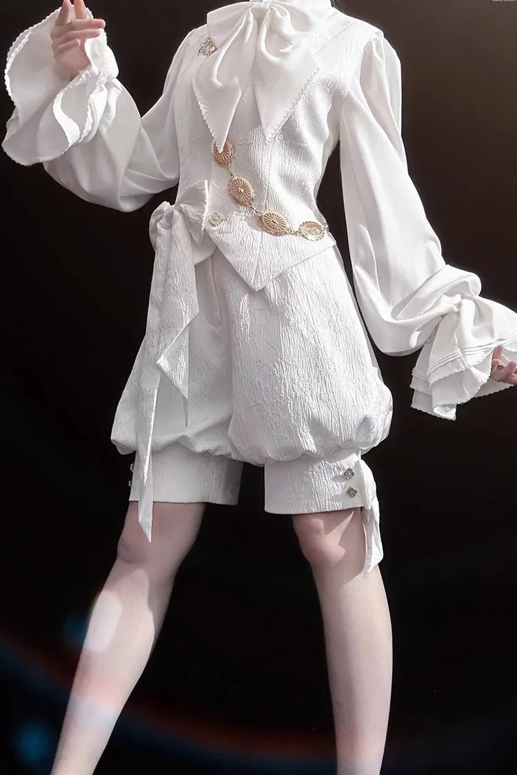 White Rabbit Hunting White Moonlight Edition Vintage Ouji Fashion Lolita Vest