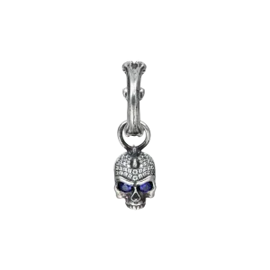 X Iced Skull Dangly Earring