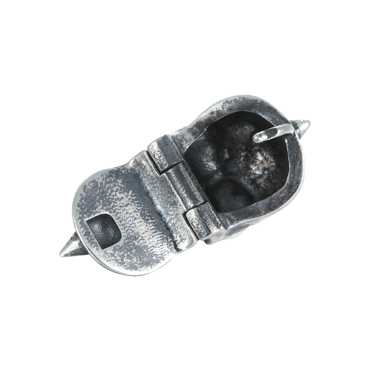 X Iced Skull Hoop Earring-Single
