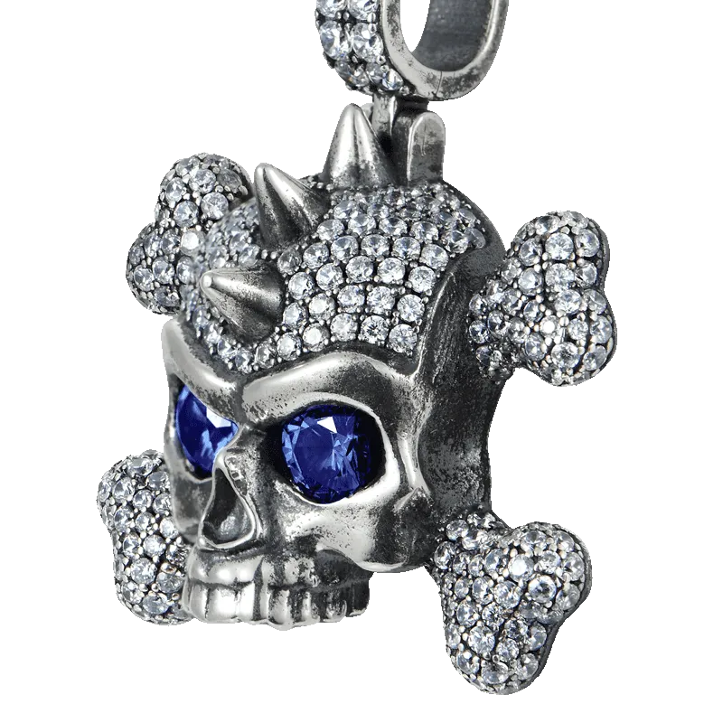 X Iced Skull Pendant
