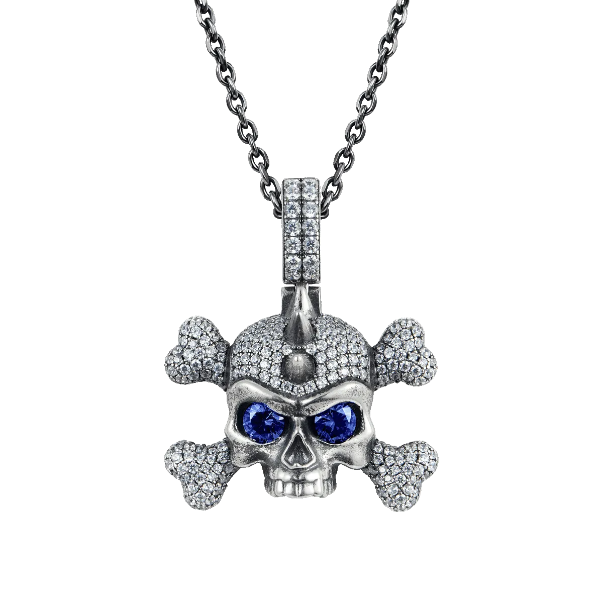 X Iced Skull Pendant