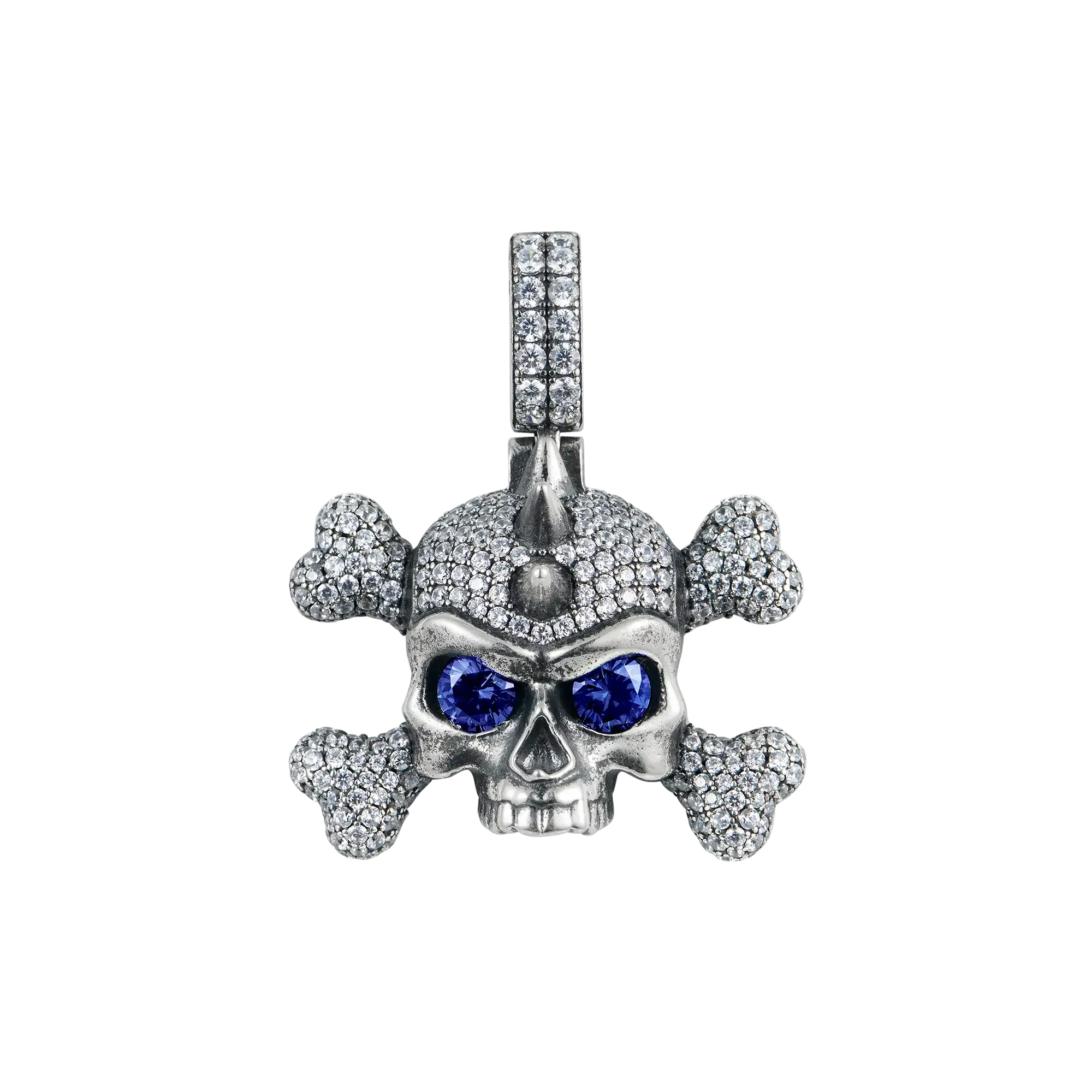 X Iced Skull Pendant