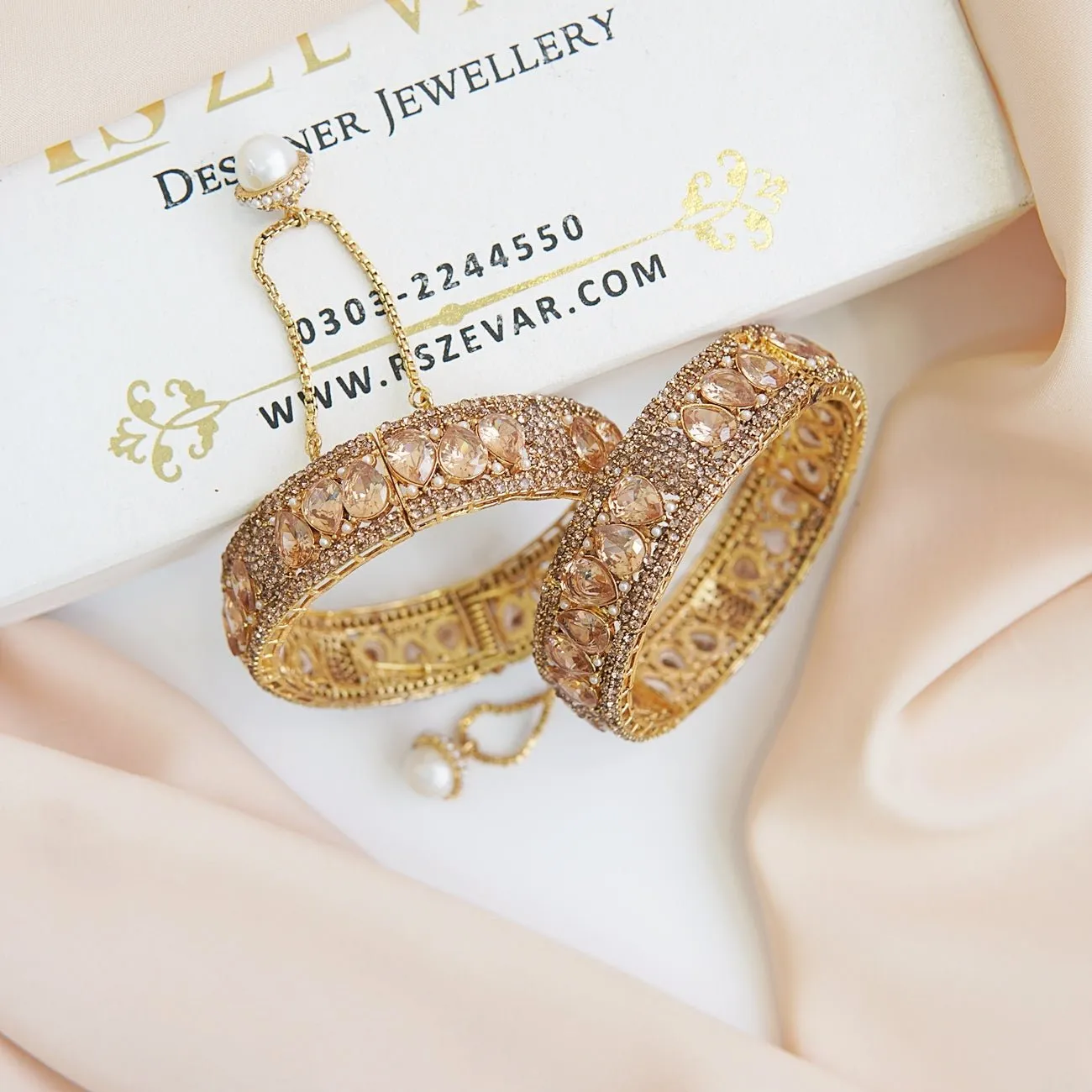 Zirconia Semi-Gems Kangans