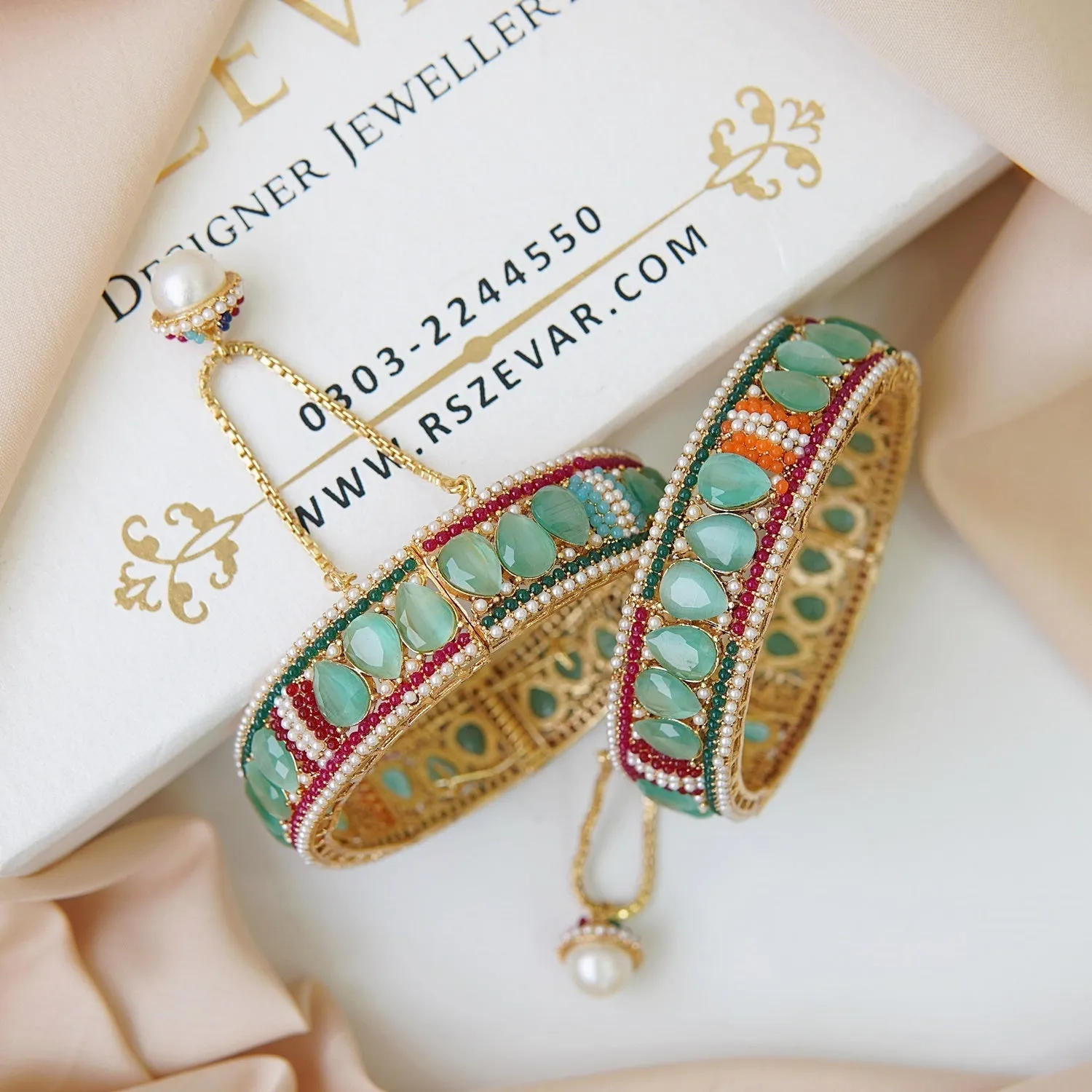 Zirconia Semi-Gems Kangans